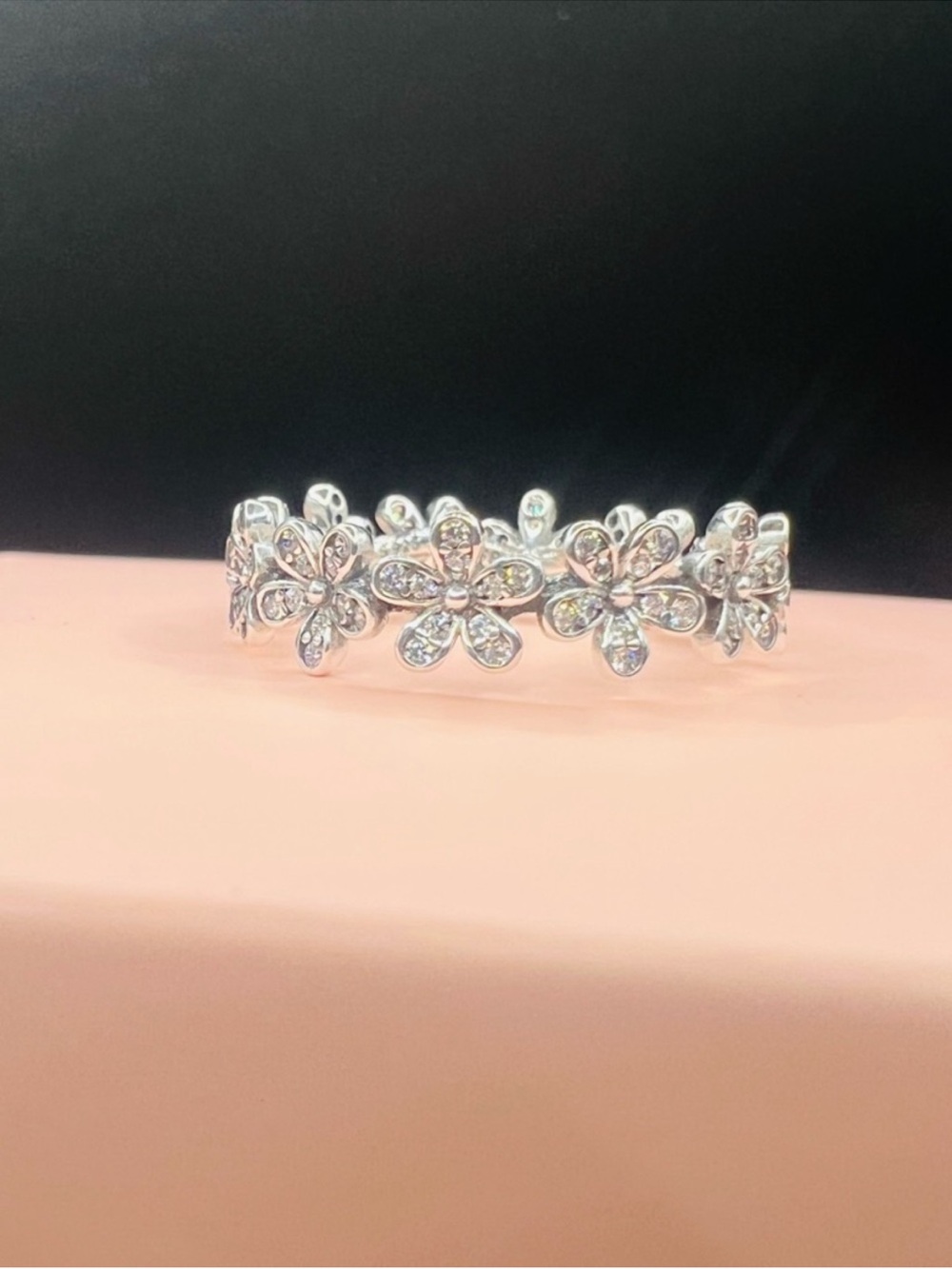 PANDORA DAISY FLOWER RING, STERLING SILVER 925, SIZE: 52/ 6